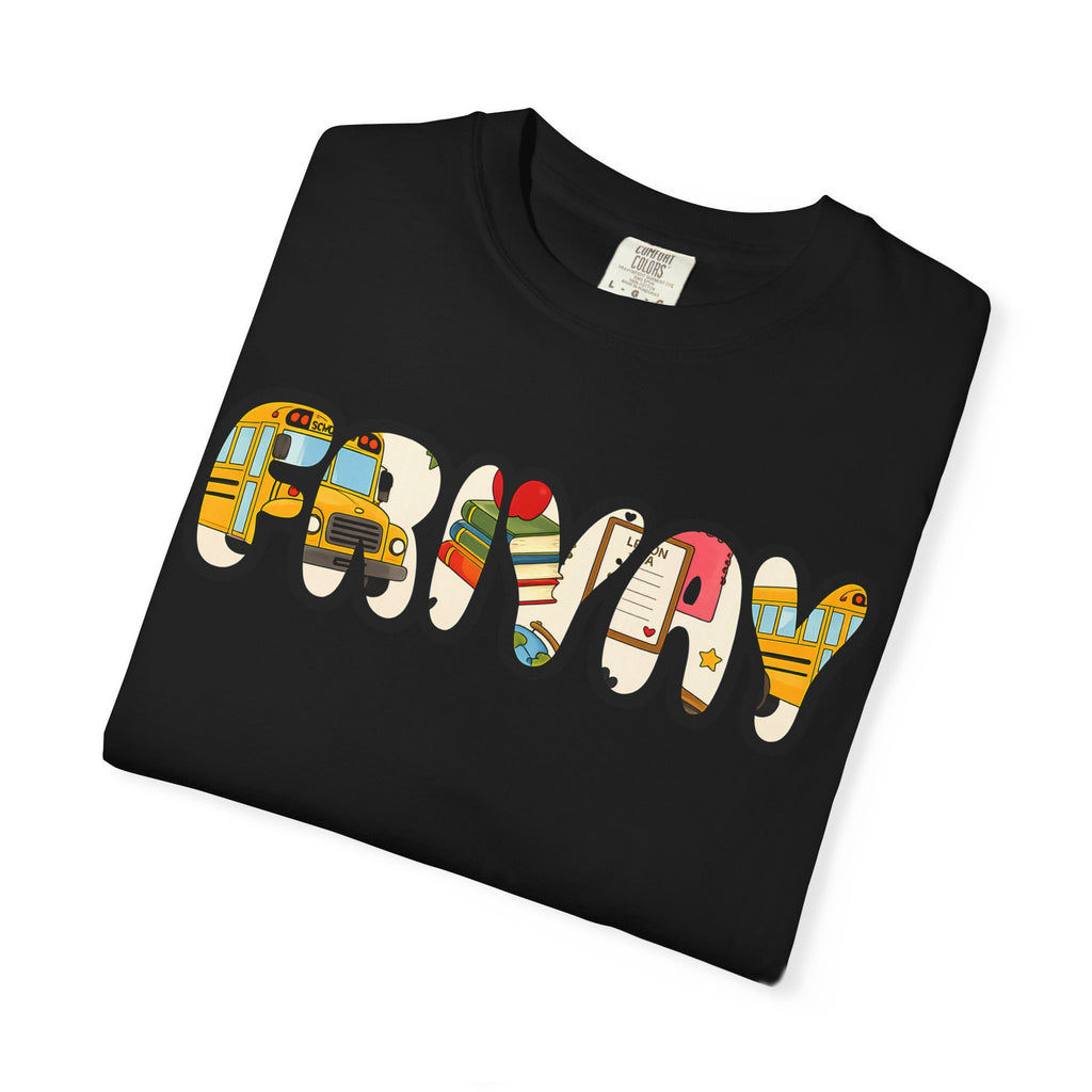 Funny Bubble Letter T-Shirt — Colorful Retro Graphic Tee
