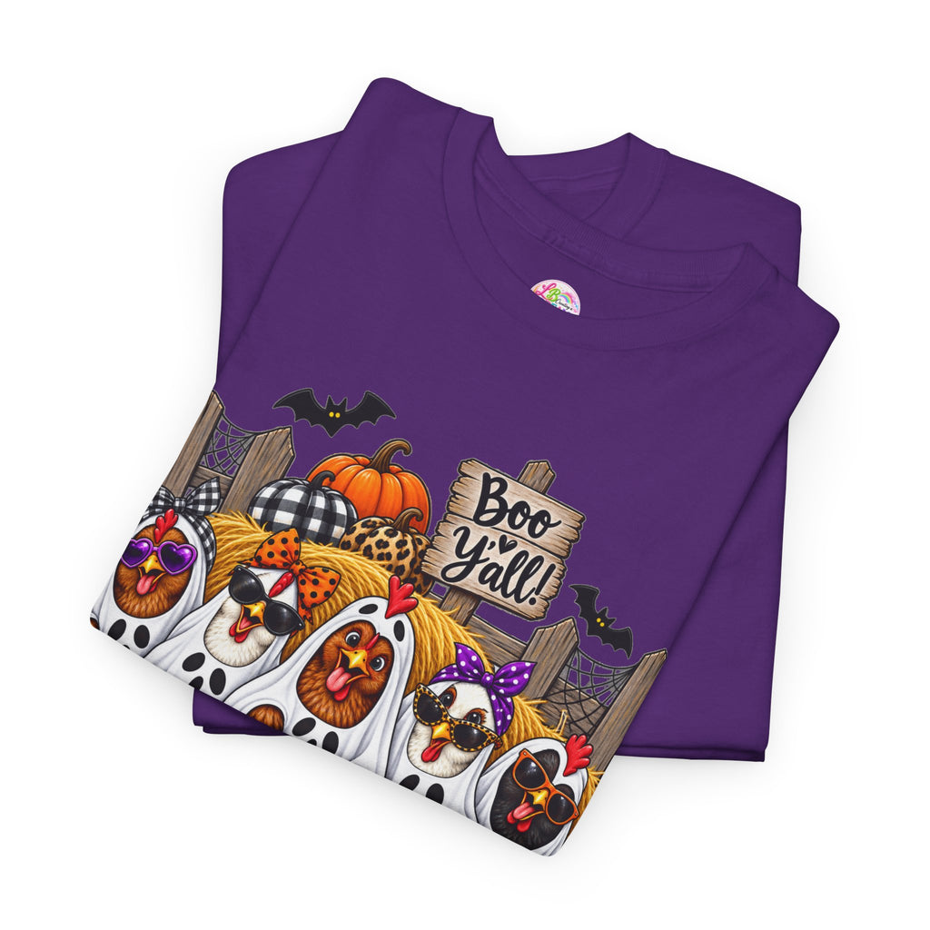Halloween Ghosts and Pumpkins T-Shirt – Cute 'Bee-Yall' Fall Costume Tee