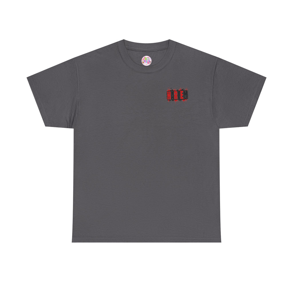 Harlem Graffiti T-Shirt — Bold Red & Black Urban Streetwear Tee