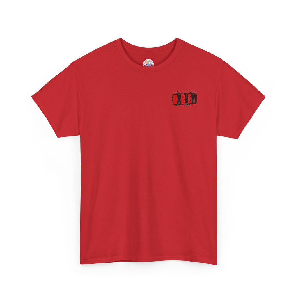 Harlem Graffiti T-Shirt — Bold Red & Black Urban Streetwear Tee