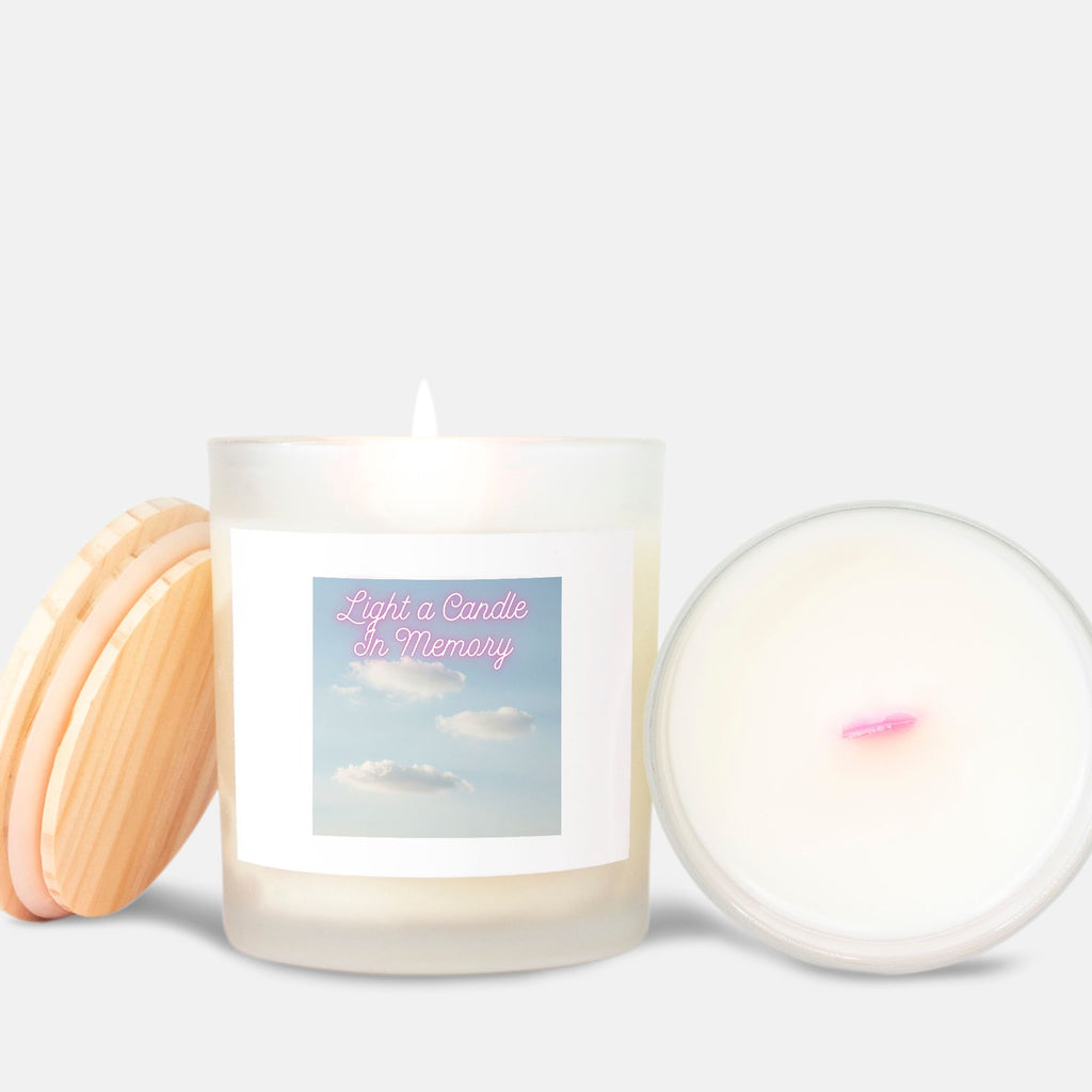 Candle Frosted (Pink Wick) Glass